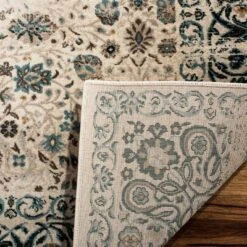 Beige/Blue Floral Loomed Area Rug 8'X10' - Safavieh -Safavieh GUEST 2bdda1d7 de93 412a ab11 2ecdf0dee9f4
