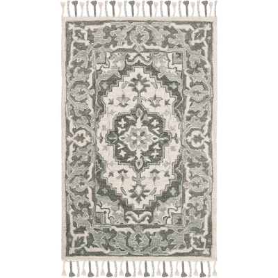 Ann Medallion Tufted Area Rug Light - Safavieh 4 Ann Medallion Tufted Area Rug Light - Safavieh - Image 4