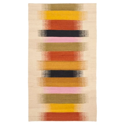 Laila Dhurrie Stripe Area Rug - Safavieh 3 Laila Dhurrie Stripe Area Rug - Safavieh - Image 3