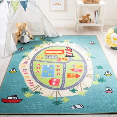 Kids Playhouse KPH202 Power Loomed Area Rug - Safavieh 1 Kids Playhouse KPH202 Power Loomed Area Rug - Safavieh