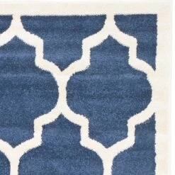 5'X8' Rectangle Outdoor Patio Rug Navy/Beige - Safavieh 5 5'X8' Rectangle Outdoor Patio Rug Navy/Beige - Safavieh -Safavieh GUEST 9f7413ed 9d6f 4ae1 b031 8d86b13d068f
