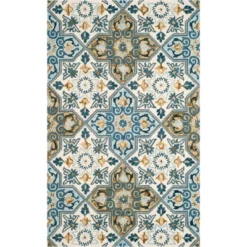 Dayna Medallion Hooked Rug - Safavieh -Safavieh GUEST a837177b ab60 430c acde 4f413386c918