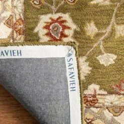 2'3"x8' Floral Tufted Runner Rug Moss Green/Ivory - Safavieh 9 2'3"x8' Floral Tufted Runner Rug Moss Green/Ivory - Safavieh -Safavieh GUEST b45f3150 7269 4002 98a8 553cc7c6d0e0