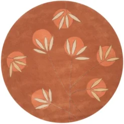 Telford Floral Tufted Rug Orange - Safavieh -Safavieh GUEST b5d3b341 8c3e 41e1 ac34 fdc58062904a
