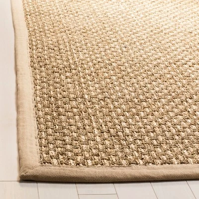 3'x5' Solid Loomed Accent Rug Natural/Beige - Safavieh 1 3'x5' Solid Loomed Accent Rug Natural/Beige - Safavieh