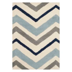 Dublin Chevron Geometric Tufted Area Rug - Safavieh -Safavieh GUEST cd8dc2ee 07db 4336 ad8b 0390854df18a