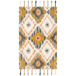 Jasmin Geometric Hooked Rug - Safavieh -Safavieh GUEST cf22d037 e0b7 48a1 9696 f46dcd4310a4