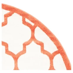 8'X10' Rectangle Outdoor Patio Rug Beige/Orange - Safavieh -Safavieh GUEST d7e8265c fb76 4b72 a364 b3b24b62d489