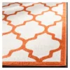 8'X10' Rectangle Outdoor Patio Rug Beige/Orange - Safavieh