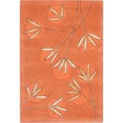 Telford Floral Tufted Rug Orange - Safavieh -Safavieh GUEST f9c67b00 3e88 48b6 8e97 3f22be007b62